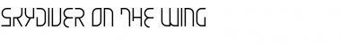 Download Skydiver On The Wing Font