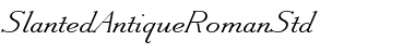 Download Slanted Antique Roman Std Font