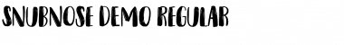 Snubnose DEMO Regular Font
