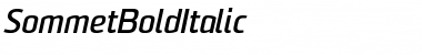 Download Sommet Bold Italic Font