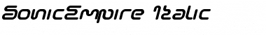 SonicEmpire Italic Font