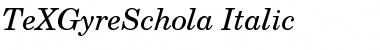 TeX Gyre Schola Italic Font