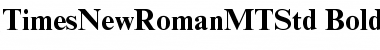 Times New Roman MT Std Bold Font