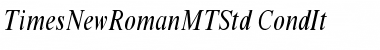 Times New Roman MT Std Condensed Italic