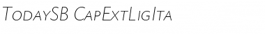 TodaySB-CapExtLigIta Regular Font