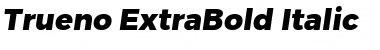 Trueno ExtraBold Italic