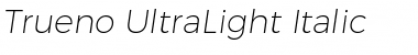 Trueno UltraLight Italic