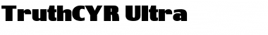 TruthCYR Font