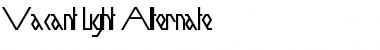 Download Vacant Light Alternate Font