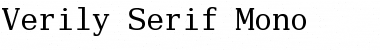 Verily Serif Mono Font