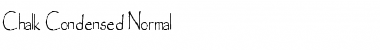 Chalk-Condensed Normal Font