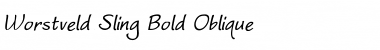 Download Worstveld Sling Bold Oblique Font