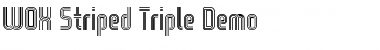 WOX-Striped Triple Demo Regular Font