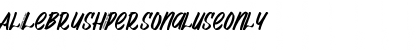 Al_Lebrush_PersonalUseOnly Font Al_Lebrush_PersonalUseOnly Font