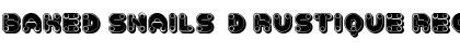 Download Baked Snails 3D Rustique Font Download Baked Snails 3D Rustique Font