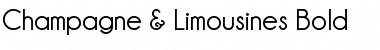 Champagne & Limousines Bold Font