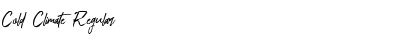 Download Cold Climate Font Download Cold Climate Font