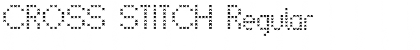 CROSS STITCH Regular Font