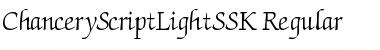 ChanceryScriptLightSSK Regular Font
