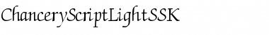 ChanceryScriptLightSSK Regular Font