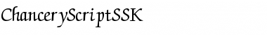 ChanceryScriptSSK Regular Font