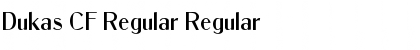 Dukas CF Regular Regular Font