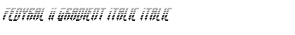 Fedyral II Gradient Italic Italic Font
