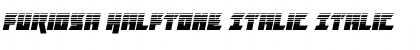 Furiosa Halftone Italic Font