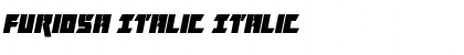 Furiosa Italic Italic Font