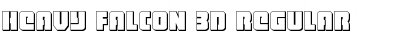 Heavy Falcon 3D Regular Font