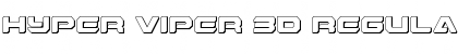 Hyper Viper 3D Regular Font