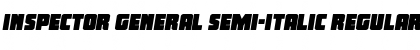 Inspector General Semi-Italic Regular Font