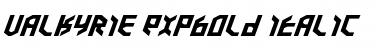 Valkyrie ExpBold Italic Regular Font