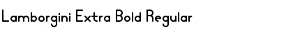 Download Lamborgini Extra Bold Font