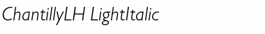 ChantillyLH LightItalic