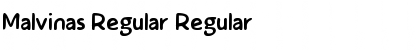Malvinas Regular Font