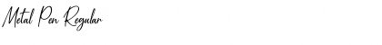 Download Metal Pen Font