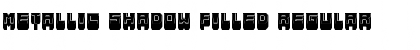 Download Metallic Shadow Filled Font