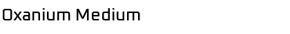 Oxanium Medium Font