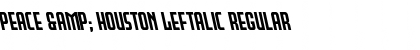 Peace & Houston Leftalic Regular Font