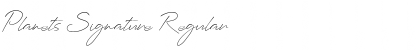 Download Planets Signature Font Download Planets Signature Font
