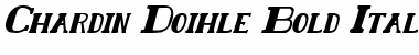 Chardin Doihle Bold Italic Bold Italic Font