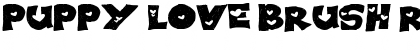 PUPPY LOVE BRUSH Regular Font