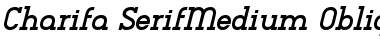 Charifa SerifMedium Oblique Font