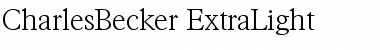Download CharlesBecker-ExtraLight Font Download CharlesBecker-ExtraLight Font