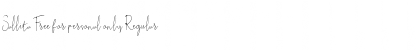 Download Sallita Free for personal only Font Download Sallita Free for personal only Font