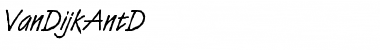 Download VanDijkAntD Font Download VanDijkAntD Font