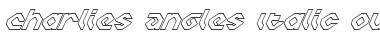 Download Charlie's Angles Italic Outline Font Download Charlie's Angles Italic Outline Font