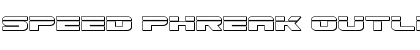 Speed Phreak Outline Outline Font