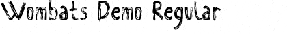 Wombats Demo Regular Font